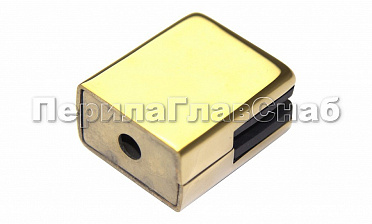Стеклодержатель штампованный квадратный на плоскость для стекла 8 мм (4+4 мм), полированный, под золото (AISI 304) Фk352-88 купить в Тюмени Стеклодержатель штампованный квадратный на плоскость для стекла 8 мм (4+4 мм), полированный, под золото (AISI 304) Фk352-88 купить в Тюмени