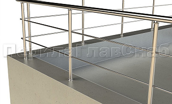 Ограждение на кровлю с ригельным заполнением в Тюмени. Готовые проекты ПерилаГлавСнаб Ограждение на кровлю с ригельным заполнением в Тюмени. Готовые проекты ПерилаГлавСнаб