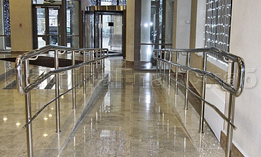 Ограждение пандуса с одним ригелем купить в Тюмени