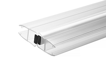 Комплект уплотнителей для стекла в душевую кабину (2 шт.), стекло-стекло 8 мм, с магнитом 180°, 2200 мм t209 купить в Тюмени Комплект уплотнителей для стекла в душевую кабину (2 шт.), стекло-стекло 8 мм, с магнитом 180°, 2200 мм t209 купить в Тюмени