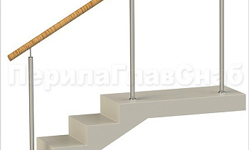 Нержавеющие ограждения без ригелей с пластиковым поручнем в Тюмени. Готовые проекты ПерилаГлавСнаб Нержавеющие ограждения без ригелей с пластиковым поручнем в Тюмени. Готовые проекты ПерилаГлавСнаб