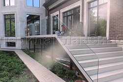 Стеклянные ограждения для улицы в Тюмени. Готовые проекты ПерилаГлавСнаб - фото 8 Стеклянные ограждения для улицы в Тюмени. Готовые проекты ПерилаГлавСнаб - фото 8