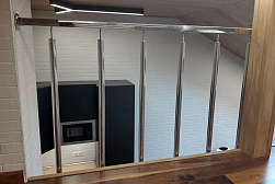 Перила и ограждения с вертикальным заполнением в Тюмени. Готовые проекты ПерилаГлавСнаб - фото 11