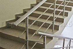 Ограждения из нержавеющей стали с тремя ригелями в Тюмени. Готовые проекты ПерилаГлавСнаб - фото 16