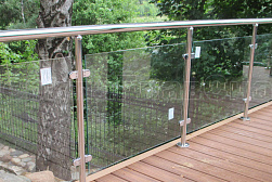 Перила и ограждения для террас в Тюмени. Готовые проекты ПерилаГлавСнаб - фото 23