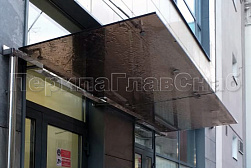 Стеклянные козырьки на вантах в Тюмени. Готовые проекты ПерилаГлавСнаб - фото 31