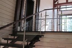 Перила и ограждения из нержавейки и дерева в Тюмени. Готовые проекты ПерилаГлавСнаб - фото 10