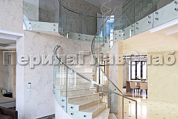 Стеклянные перила для винтовых лестниц в Тюмени. Готовые проекты ПерилаГлавСнаб - фото 1 Стеклянные перила для винтовых лестниц в Тюмени. Готовые проекты ПерилаГлавСнаб - фото 1