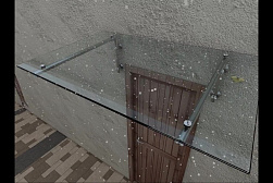 Консольные козырьки и навесы в Тюмени. Готовые проекты ПерилаГлавСнаб - фото 12