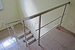 Перила и ограждения из нержавеющей стали с двумя ригелями в Тюмени. Готовые проекты ПерилаГлавСнаб - фото 14