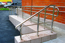 Поручни для инвалидов из нержавеющей стали в Тюмени. Готовые проекты ПерилаГлавСнаб - фото 16