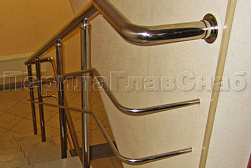 Перила и ограждения из нержавеющей стали с двумя ригелями в Тюмени. Готовые проекты ПерилаГлавСнаб - фото 12