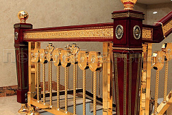 Латунные перила под золото в Тюмени. Готовые проекты ПерилаГлавСнаб - фото 4