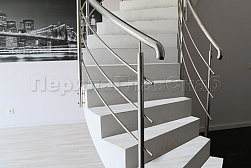 Перила для лестниц из металла в Тюмени. Готовые проекты ПерилаГлавСнаб - фото 7