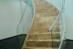 Стеклянные перила для винтовых лестниц в Тюмени. Готовые проекты ПерилаГлавСнаб - фото 4 Стеклянные перила для винтовых лестниц в Тюмени. Готовые проекты ПерилаГлавСнаб - фото 4