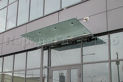 Стеклянные козырьки на вантах в Тюмени. Готовые проекты ПерилаГлавСнаб - фото 25