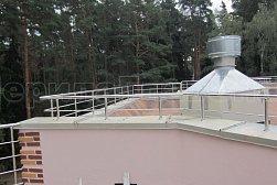 Ограждения для кровли из нержавеющей стали в Тюмени. Готовые проекты ПерилаГлавСнаб - фото 4