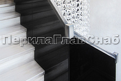 Стеклянные перила для колодезных лестниц в Тюмени. Готовые проекты ПерилаГлавСнаб - фото 14