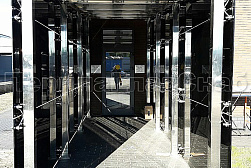 Стеклянные козырьки на спайдерах в Тюмени. Готовые проекты ПерилаГлавСнаб - фото 2