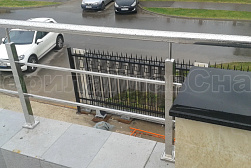 Перила и ограждения из нержавеющей стали с двумя ригелями в Тюмени. Готовые проекты ПерилаГлавСнаб - фото 7