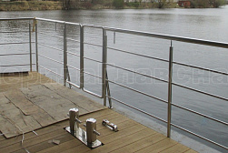 Ограждение лестницы от детей в Тюмени. Готовые проекты ПерилаГлавСнаб - фото 8