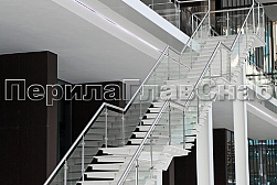 Ограждения из нержавейки со стеклом в Тюмени. Готовые проекты ПерилаГлавСнаб - фото 22