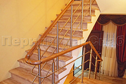 Ограждения из нержавеющей стали с тремя ригелями в Тюмени. Готовые проекты ПерилаГлавСнаб - фото 12