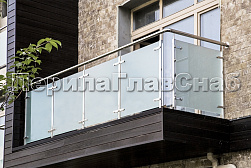 Стеклянные перила для балконов в Тюмени. Готовые проекты ПерилаГлавСнаб - фото 34 Стеклянные перила для балконов в Тюмени. Готовые проекты ПерилаГлавСнаб - фото 34
