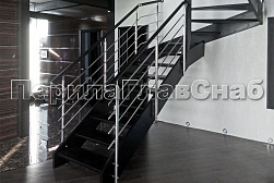 Четырёх и многоригельные перила и ограждения в Тюмени. Готовые проекты ПерилаГлавСнаб - фото 2