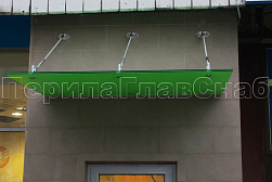 Стеклянные козырьки на вантах в Тюмени. Готовые проекты ПерилаГлавСнаб - фото 13