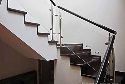 Ограждения из нержавейки со стеклом в Тюмени. Готовые проекты ПерилаГлавСнаб - фото 11