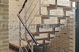 Ограждения для лестниц в Тюмени. Готовые проекты ПерилаГлавСнаб - фото 9