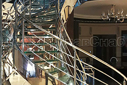 Ограждения для лестниц в Тюмени. Готовые проекты ПерилаГлавСнаб - фото 19