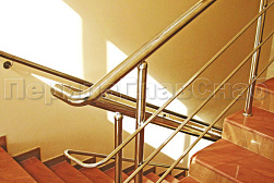 Ограждения из нержавеющей стали с тремя ригелями в Тюмени. Готовые проекты ПерилаГлавСнаб - фото 15