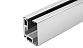 Комплект зажимного профиля для стекла 8-12 мм, полированный, L=3000 мм т40-1 PSS