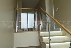 Перила и ограждения из нержавейки и дерева в Тюмени. Готовые проекты ПерилаГлавСнаб - фото 13