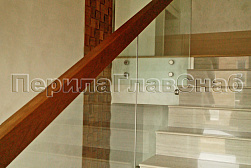 Цельностеклянные ограждения на несущем стекле в Тюмени. Готовые проекты ПерилаГлавСнаб - фото 24
