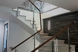 Стеклянные перила для винтовых лестниц в Тюмени. Готовые проекты ПерилаГлавСнаб - фото 11 Стеклянные перила для винтовых лестниц в Тюмени. Готовые проекты ПерилаГлавСнаб - фото 11