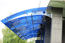 Консольные козырьки и навесы в Тюмени. Готовые проекты ПерилаГлавСнаб - фото 3