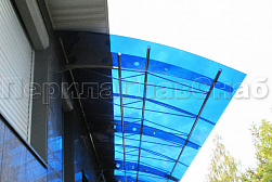 Консольные козырьки и навесы в Тюмени. Готовые проекты ПерилаГлавСнаб - фото 2