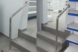 Ограждения и перила без ригелей из нержавеющей стали (без заполнения) в Тюмени. Готовые проекты ПерилаГлавСнаб - фото 1 Ограждения и перила без ригелей из нержавеющей стали (без заполнения) в Тюмени. Готовые проекты ПерилаГлавСнаб - фото 1