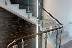 Стеклянные перила для колодезных лестниц в Тюмени. Готовые проекты ПерилаГлавСнаб - фото 3