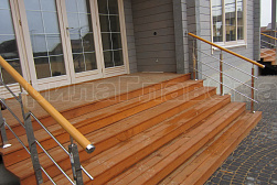 Перила и ограждения из нержавейки и дерева в Тюмени. Готовые проекты ПерилаГлавСнаб - фото 9