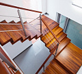 Три ригеля на сварке, квадратный деревянный поручень и круглые стойки в Тюмени. Готовые проекты ПерилаГлавСнаб - фото 2 Три ригеля на сварке, квадратный деревянный поручень и круглые стойки в Тюмени. Готовые проекты ПерилаГлавСнаб - фото 2