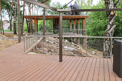 Ограждения из нержавейки со стеклом в Тюмени. Готовые проекты ПерилаГлавСнаб - фото 25