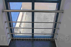 Ограждение на окна из нержавеющей стали в Тюмени. Готовые проекты ПерилаГлавСнаб - фото 2