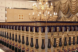 Латунные перила под золото в Тюмени. Готовые проекты ПерилаГлавСнаб - фото 8