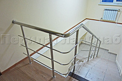 Ограждения из нержавеющей стали с тремя ригелями в Тюмени. Готовые проекты ПерилаГлавСнаб - фото 14